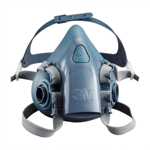 3M 7500 Series Reusable Half Facepiece Respirator, Silicone Medium 3M7502