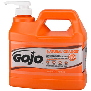 GOJO Natural Orange™ Hand Cleaner, Pumice, 3.78 L, Pump Bottle, Orange/Citrus