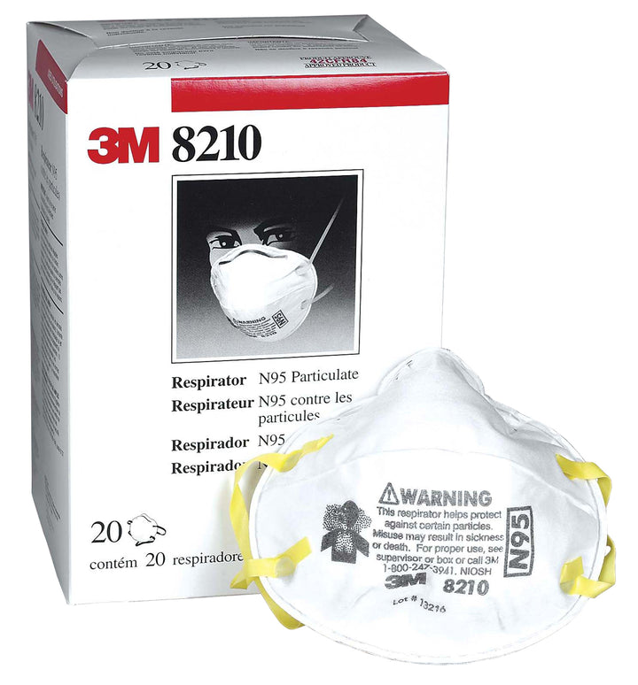 3M 8210 Particulate Respirators, N95, NIOSH Certified