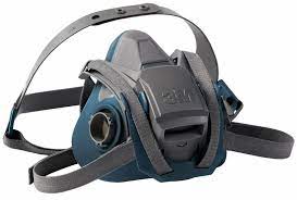 3M 6500 Series Half Facepiece Respirator With Quick-Latch Drop-Down Feature, Silicone Small 3M6501