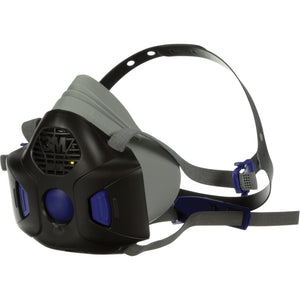 3M Secure Click™ HF-800 Series Half Facepiece Reusable Respirator, Silicone